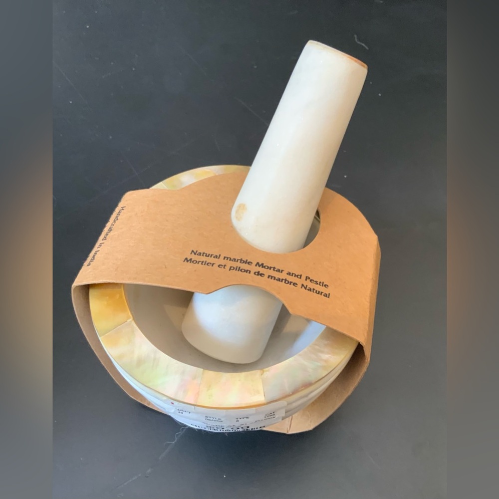 Marble Mortar and Pestle